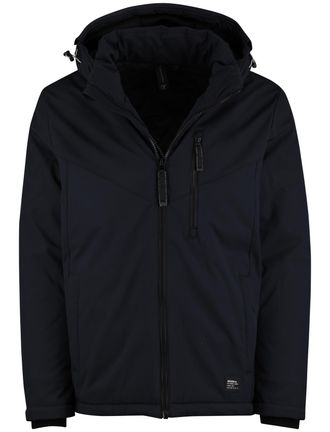 Casamoda Casa Moda winterjas donkerblauw effen