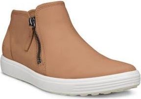 Ecco Soft 7 Mid Top Zip Sneaker in Cashmere at Nordstrom Rack, Size 8-8.5Us / 39Eu