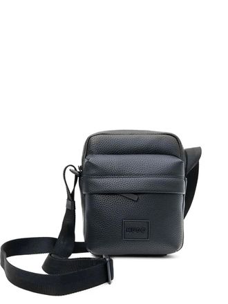 HUGO BOSS textured messenger bag - Black