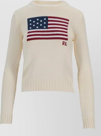 Ralph Lauren american flag crew neck knit pullover