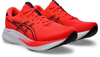 Asics Laufschuh ASICS GEL-EXCITE 11, Herren, Gr. 44,5, schwarz (flash rot, schwarz), Textil, Schuhe Laufschuh