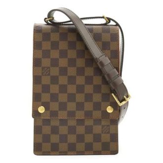 Louis Vuitton Pre-owned Cross Body Bags, female, Brown, Size: ONE SIZE Pre-owned Damier Shoulder Bag