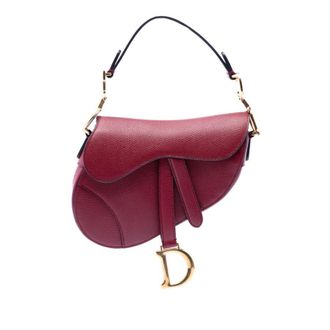 Dior Pre-owned Dior Mini Grained Calfskin Saddle Bag Ladies 9ILWFGS1S79S523R