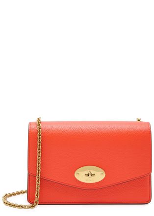 Mulberry Darley Small Grained Leather Cross-body bag - Orange - One Size