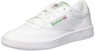 Reebok Unisex Club C 85 Sneaker, Int White Green, 7.5 UK Men/ 6 UK Women