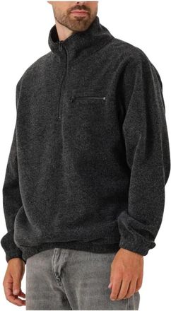 For&eacute;t Elm Half Zip Sweatshirt - Heren - Vesten met rits - Grijs - S - Katoen - Hoodies & sweatvesten