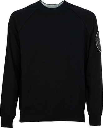 Stone Island Round-neck Truien 7815523B7 - Heren - Ronde hals truien - Zwart - 2XL - Katoen - Truien & Vesten