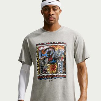 Nike Mens Basketball T-Shirt in Grey | IR8280-063