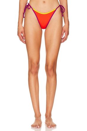 L*Space L*Space Levy Bikini Bottom Womens Orange Tie-Side Swimwear Beach GBO2487