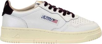 Autry Medalist Low Wom Vz01 Leer/fluweel/logo wit/fig