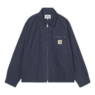 Carhartt Work in Progress Carhartt Wip, Light Jackets, male, Blue, Size: XL Postal Relaxed Light Jacket