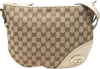 Gucci Borsa a tracolla Pre-owned in tela - - Pre-owned - Donna - Beige - ONE SIZE