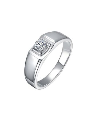 Rachel Glauber Plated Cz Engagement Ring