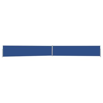 Berkfield Home Patio Retractable Side Awning 140x1200 cm Blue