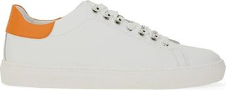 Moschino Leather Sneaker - Heren - Sneakers - Wit - 41 EU - Leer - Schoenen