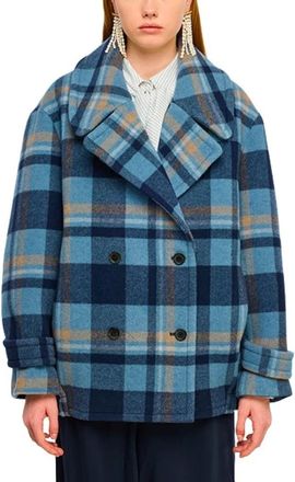 Semicouture Lizzy Coat - Coats - Mujer - Azul - M