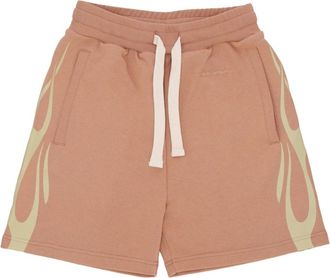 Vision Of Super Flames Shorts Lichtgewicht Trainingsbroek - Heren - Korte Broeken - Bruin - L - Katoen - Korte Broeken