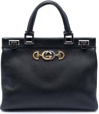 Gucci Pre-owned Gucci Medium Leather Zumi Top Handle Bag Ladies 4ZOKKQVGWE4I609P