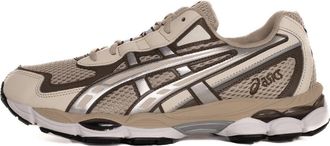 Asics Mens Gel Nyc 2055 Sneakers In Feather Grey/sepia Brown