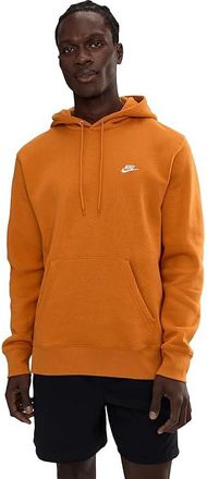 Nike Club Fleece Pullover Hoodie Mens Clothing Monarch/Monarch/White : LG, Cotton/Polyester