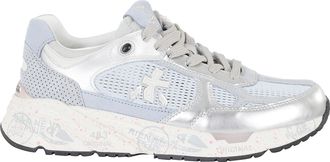 Premiata Blue Mased 8205 Suede-Trim Polyester Sneakers