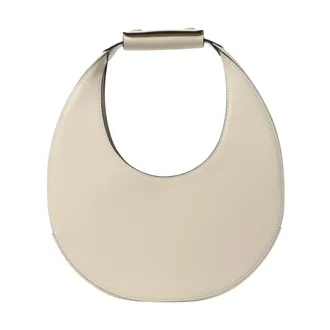 Staud Handbags, female, Beige, ONE SIZE, Shirley Leather Shoulder Bag