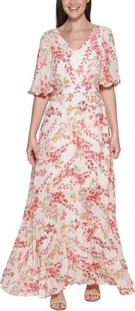 Kensie Chiffon Yortu Maxi Dress