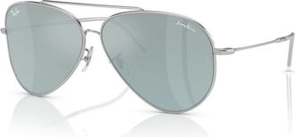 Ray-Ban Heren Zonnebrillen Collectie: Klassieke Stijl - Heren - Zonnebrillen - Grijs - 59 MM - Accessoires