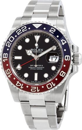 Rolex Pre-owned Rolex GMT-Master II Automatic Black Dial Mens Watch 126710BKSO