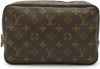 Louis Vuitton Vintage, unisex, Bruin, ONE Size, Pre-owned Canvas Clutch