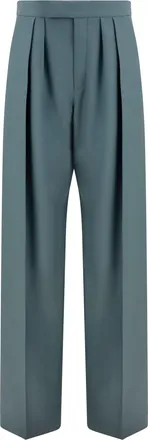 Chlo&eacute; Womens Pants Tailored Wool Urban Grey Fleece (ovis Aries) Trousers