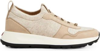 Tod's Beige Color Block Sneakers
