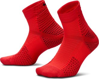 Nike Unisex Unicorn Dri-FIT ADV Cushioned Ankle Socks (1 Pair) in Red | DQ7597-696