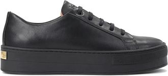 Kazar Dames zwarte sneakers - Dames - Sneakers - Zwart - 37 EU - Leer - Schoenen