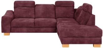 HOME AFFAIRE Ecksofa »Dundee L-Form« wahlweise mit Kopfteilverstellung und zusätzlich mit Bettfunktion