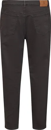 Brunello Cucinelli Mens Jeans Dark Brown Garment-Dyed Cotton