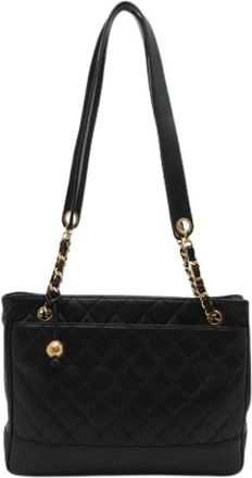 Chanel Pre-owned Shoulder Bags, female, Black, Size: ONE SIZE Pre-owned Vintage Shoulder Tote
