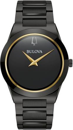 Bulova Modern Bracelet Watch, 41mm in Black at Nordstrom Rack