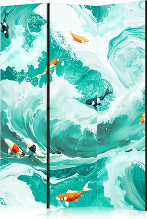 Artgeist Biombo Decorativo Artgeist Peces Koi Turquesa 135x172 Cm