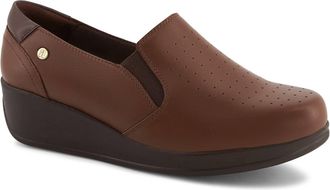 Andrea Womens Exclusive Comfort Leather Moccasins In Brown