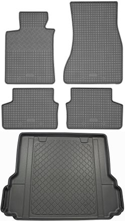 OEM Bmw Serie 5 G31 Touring Kombi (5 Puertas) Desde Mayo De 2017. Juego De Alfombrillas De Goma Para Coche Y Maletero