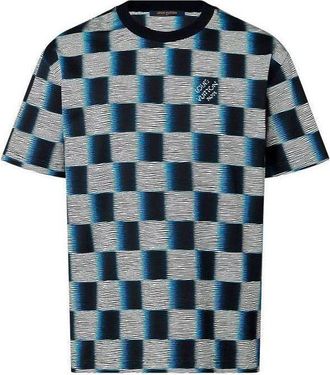 Louis Vuitton Damier Cotton T-Shirt Dark Night Blue 1AFB33
