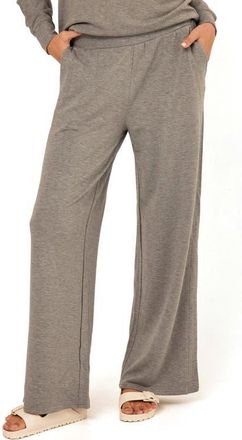 Threads 4 Thought Esmeralda Feather Wide Leg Pants in Heather Grey at Nordstrom, Size X-Large