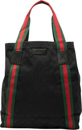 Gucci Pre-owned Tote Bags, female, Black, Size: ONE SIZE Pre-owned Carry All Tote