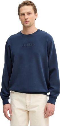 Guess Hombre, Sudaderas, Azul, Talla: L