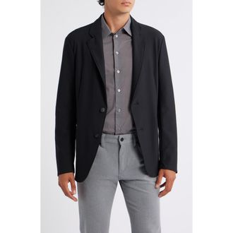 Emporio Armani Rice Stitch Sport Coat in Black at Nordstrom Rack, Size 38 Us / 48 Eu Regular