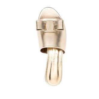 Ferragamo Ladies Gold Tone Sandals, US Size 5.5