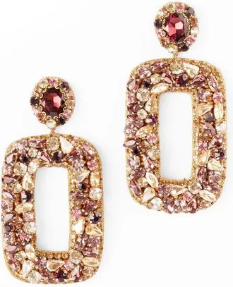 Deepa Gurnani Libi Drop Earrings in Amethyst at Nordstrom