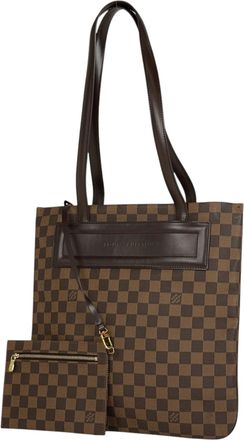 Louis Vuitton Brown Damier Canvas Shoulder Bag Tote Bag (Pre-Owned)