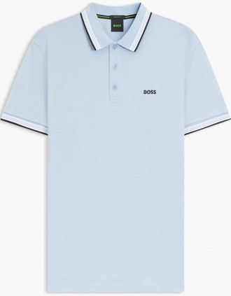 HUGO BOSS Mens Hugo Boss Pale Blue Paddy Polo Shirt - Size: 44